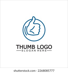 Thumb up concept logo template. Good symbol for your web site design, logo, app, Vector illustration.