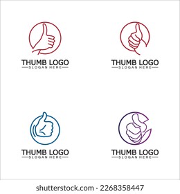 Thumb up concept logo template. Good symbol for your web site design, logo, app, Vector illustration.