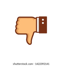 Thumb down dislike icon vector illustration