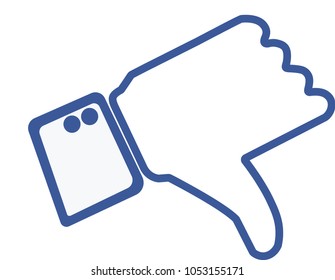 Thumb down gesture icon