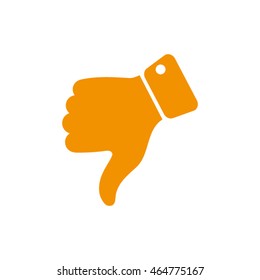 Thumb down gesture icon. Vector illustration eps10.