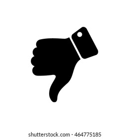 Thumb down gesture icon. Vector illustration eps10.