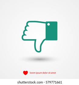 Thumb down icon 