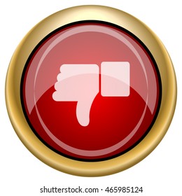 Thumb down icon. Internet button on white background. EPS10 vector.
