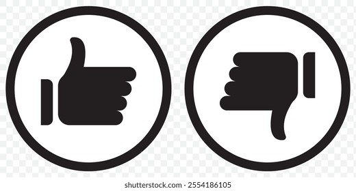 Thumb up  thumb down icon. like symbol. Vector. Thumb up and thumb down eps 10.