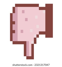 Icono de desplazamiento hacia abajo. Arte de píxeles de 8 bits. Ilustración vectorial aislada.
