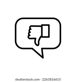 thumb up - thumb down icon vector design template in white background