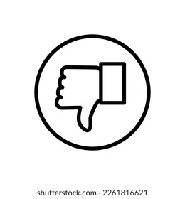 thumb up - thumb down icon vector design template in white background