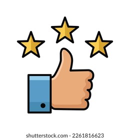 thumb up - thumb down icon vector design template in white background