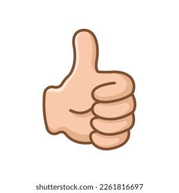 thumb up - thumb down icon vector design template in white background