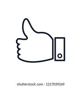 Thumb up and down icon vector logo template