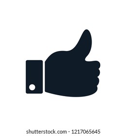 Thumb up and thumb down icon vector logo template