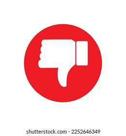 thumb down icon vector symbol