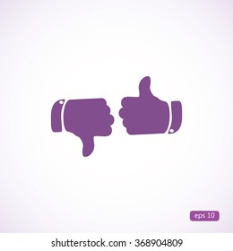 thumb up and down icons