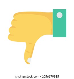 thumb down sign 