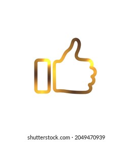 Thumb up and down sign icon illustration