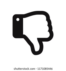 Thumb down vector icon