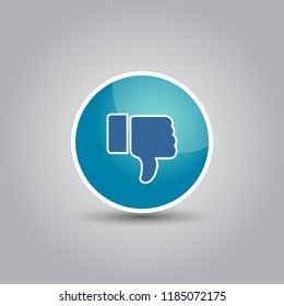 Thumb down vector icon