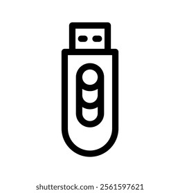 Thumb Drive Icon Vector Symbol Design Illustration