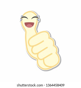 thumb emoticon stickers 