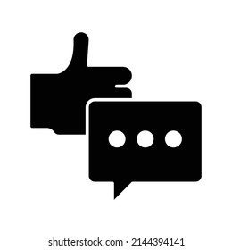 Thumb Feedback Vector icon which is suitable for commercial work and easily modify or edit it

