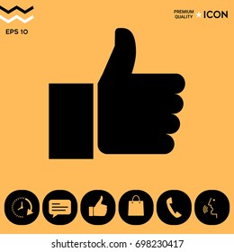 Thumb up gesture