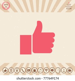 Thumb up gesture