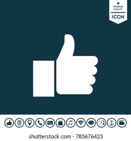 Thumb up gesture