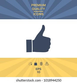 Thumb up gesture - icon