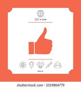 Thumb up gesture - icon
