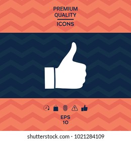 Thumb up gesture - icon
