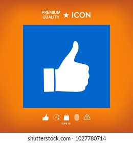 Thumb up gesture - icon