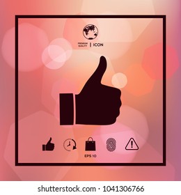 Thumb up gesture - icon