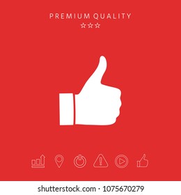 Thumb up gesture - icon