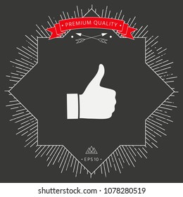 Thumb up gesture - icon