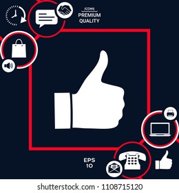 Thumb up gesture - icon