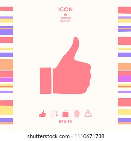 Thumb up gesture - icon