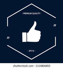 Thumb up gesture - icon