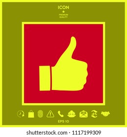 Thumb up gesture - icon