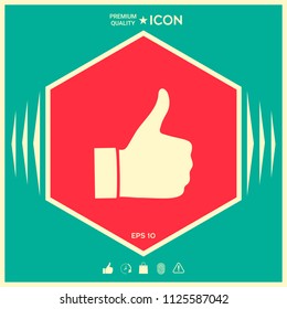 Thumb up gesture - icon