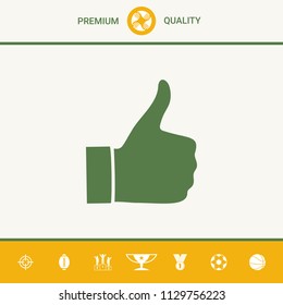 Thumb up gesture - icon
