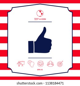 Thumb up gesture - icon