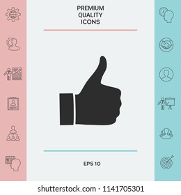 Thumb up gesture - icon