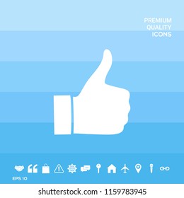 Thumb up gesture - icon