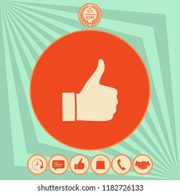 Thumb up gesture - icon