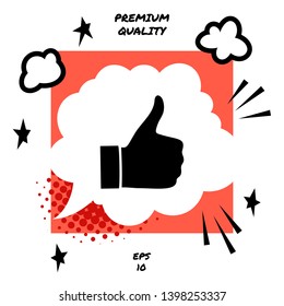 Thumb up gesture - icon
