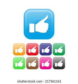 thumb up gesture - icon