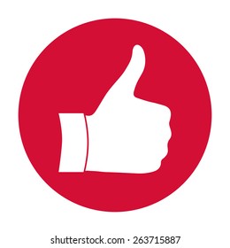 Thumb up  gesture - icon.