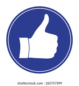 Thumb up gesture - icon.