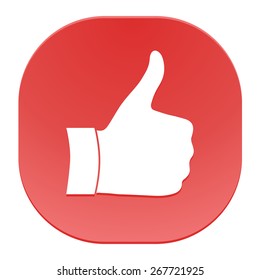 Thumb up gesture - icon.